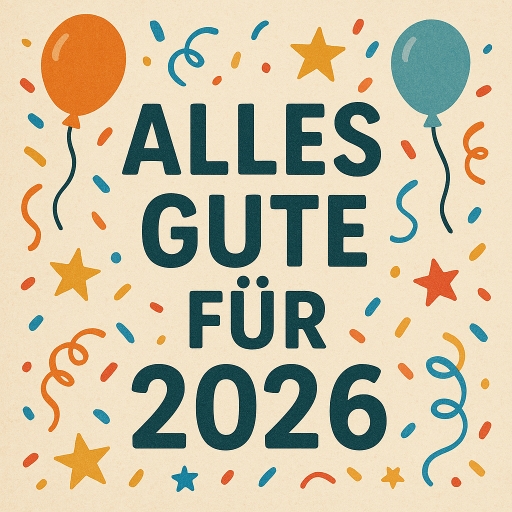 Glück und Gesundheit für´s neue Jahr